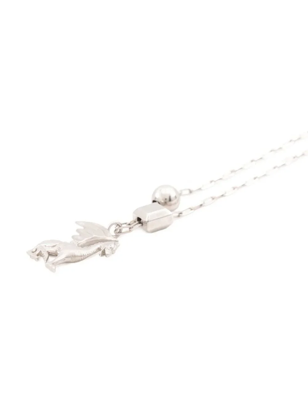 Hermes Necklace Talisman Dragon Motif Metal Ascending Sari